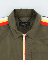 Vintage Khaki Diesel J-Ribplaza Shell Tape Harrington Jacket - XL