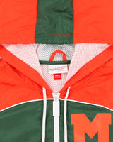 2024 Mitchell &amp; Ness University Of Miami Hurricanes NCAA Shell Windbreaker Jacket - L