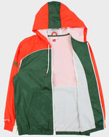 2024 Mitchell &amp; Ness University Of Miami Hurricanes NCAA Shell Windbreaker Jacket - L