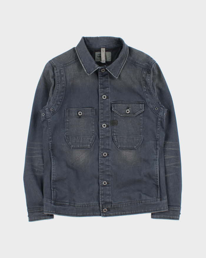 Vintage G-Star Raw Distressed Denim Utility Jacket - L