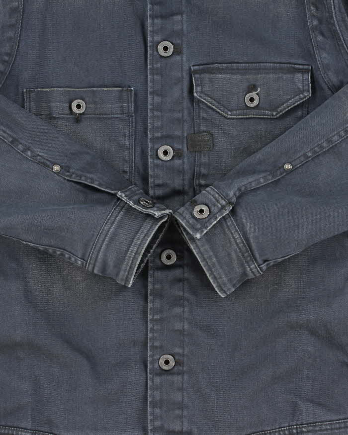 Vintage G-Star Raw Distressed Denim Utility Jacket - L