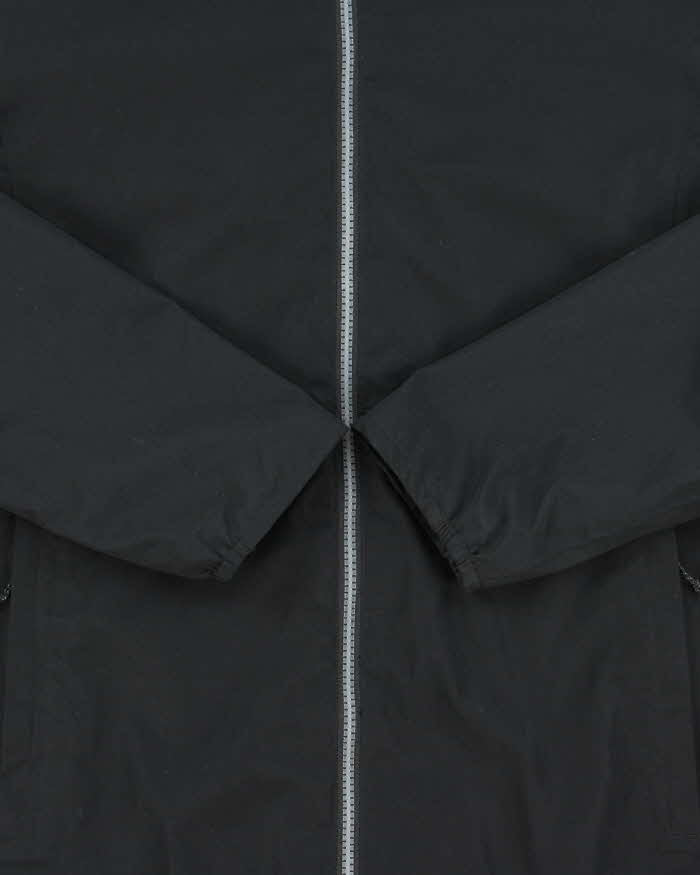 Vintage Salomon Black Soft Shell Hooded Windbreaker Jacket - M