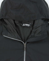 Vintage Salomon Black Soft Shell Hooded Windbreaker Jacket - M
