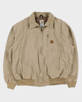 Vintage 2006 Y2K Carhartt J163 Golden Khaki 'Kylie' Canvas Harrington Bomber Jacket - XL