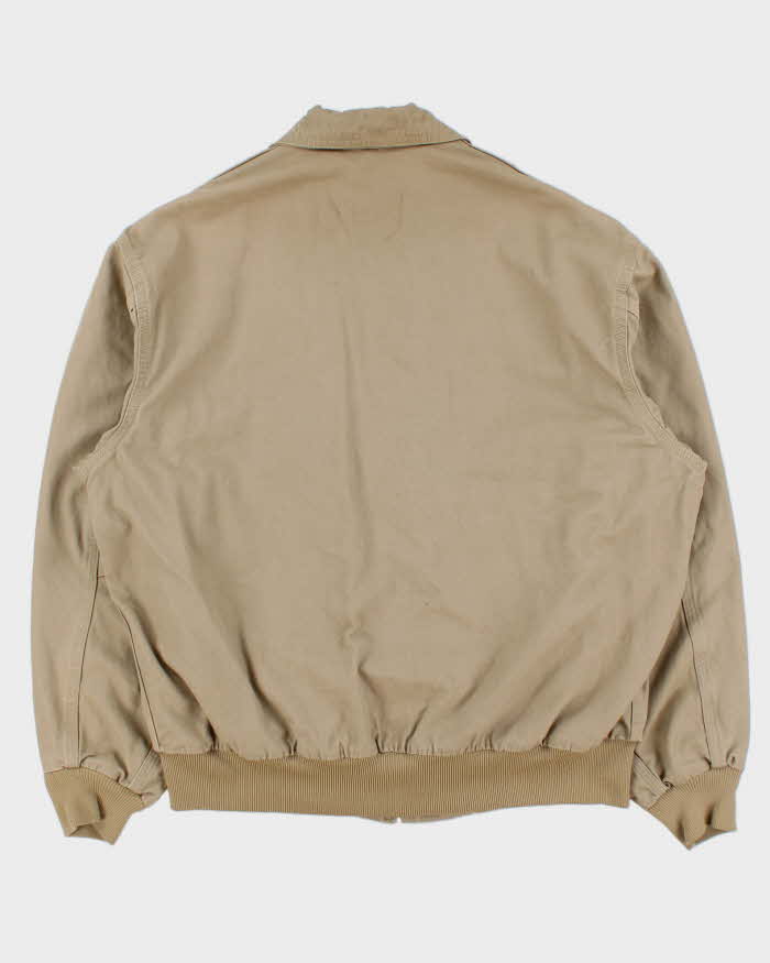 Vintage 2006 Y2K Carhartt J163 Golden Khaki 'Kylie' Canvas Harrington Bomber Jacket - XL