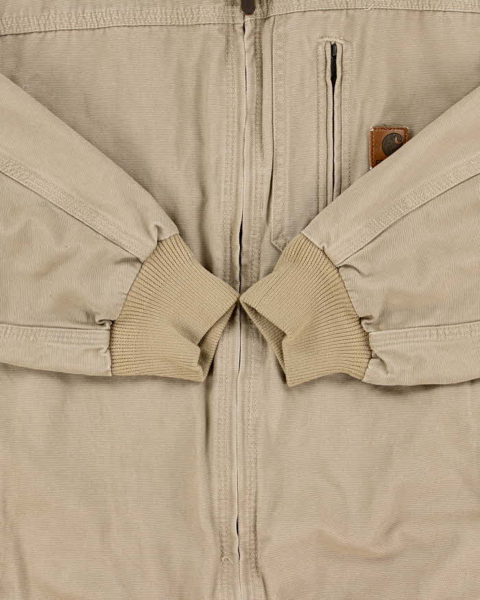 Vintage 2006 Y2K Carhartt J163 Golden Khaki 'Kylie' Canvas Harrington Bomber Jacket - XL