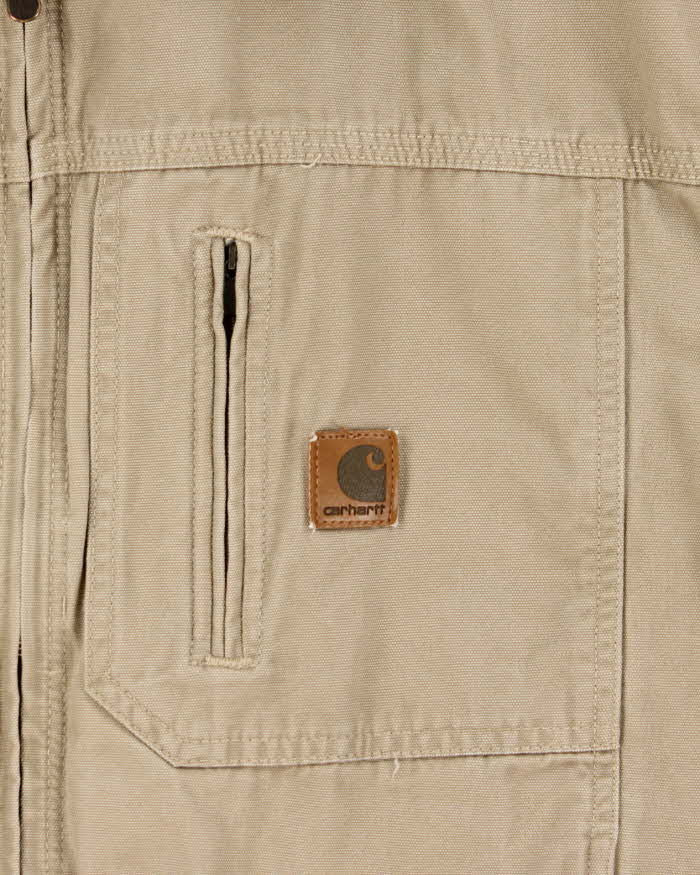 Vintage 2006 Y2K Carhartt J163 Golden Khaki 'Kylie' Canvas Harrington Bomber Jacket - XL
