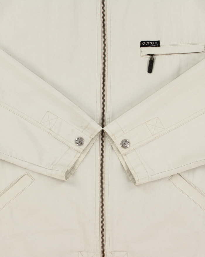 Vintage 1990s Guess Jeans Cotton Canvas Harrington Jacket - XL