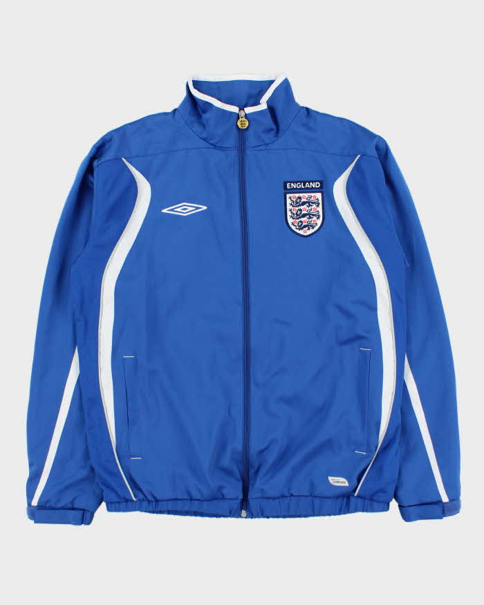 Vintage 2003-04 Y2K Umbro England Football Soft Shell Impact Control Training Jacket - M