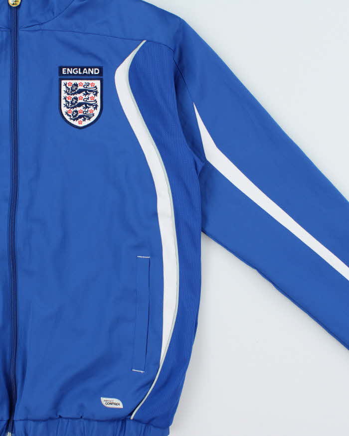 Vintage 2003-04 Y2K Umbro England Football Soft Shell Impact Control Training Jacket - M