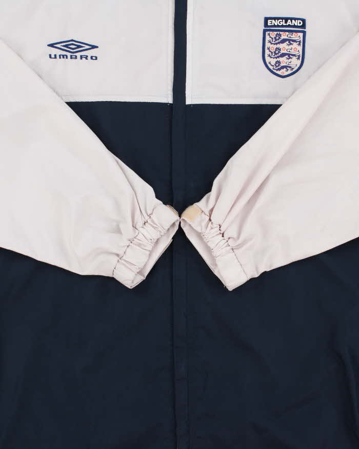 Vintage 2005-06 Y2K Umbro England Football Lightweight Shell Training Jacket - S
