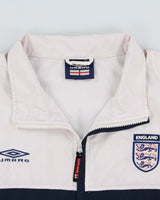 Vintage 2005-06 Y2K Umbro England Football Lightweight Shell Training Jacket - S