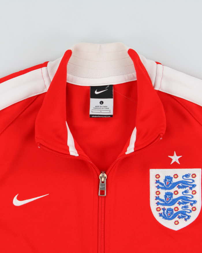 Vintage Nike England Football 2014 World Cup Training Anthem Track Jacket - L