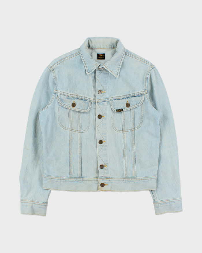 Vintage 1990s Lee Light Wash Made In Canada Denim Trucker Jacket - L