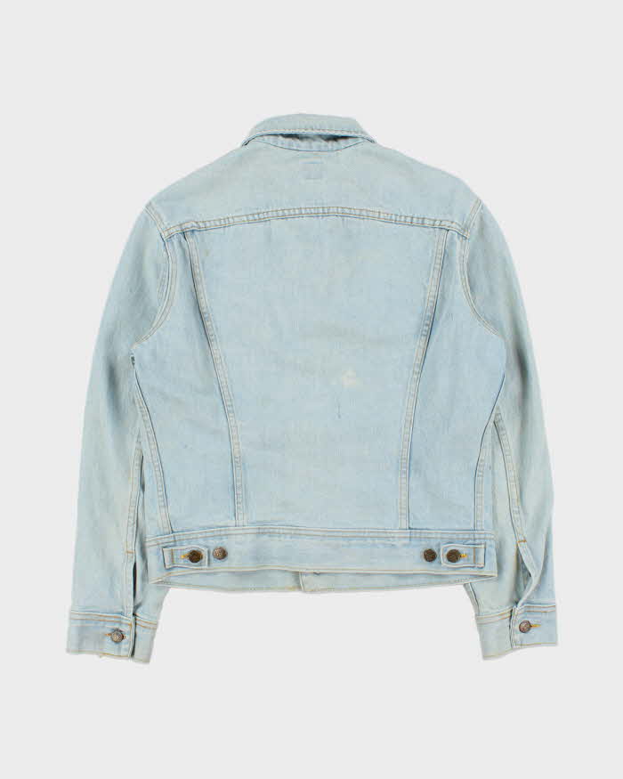 Vintage 1990s Lee Light Wash Made In Canada Denim Trucker Jacket - L