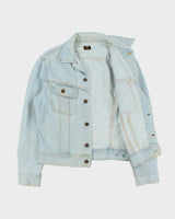 Vintage 1990s Lee Light Wash Made In Canada Denim Trucker Jacket - L
