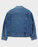 Vintage 1990s GWG Med Wash Made In Canada Denim Trucker Jacket - XXL