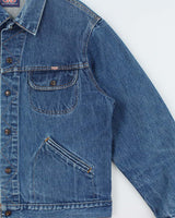 Vintage 1990s GWG Med Wash Made In Canada Denim Trucker Jacket - XXL