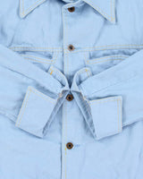 Vintage 1970s Specifics Baby Blue Made In Canada Western Denim Jacket - M
