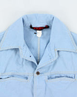 Vintage 1970s Specifics Baby Blue Made In Canada Western Denim Jacket - M