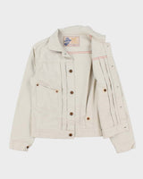 MFSC Mister Freedom x Sugar Cane Beige 'Ranch Blouse Randall' Denim Made In USA Buckle Back Jacket - M
