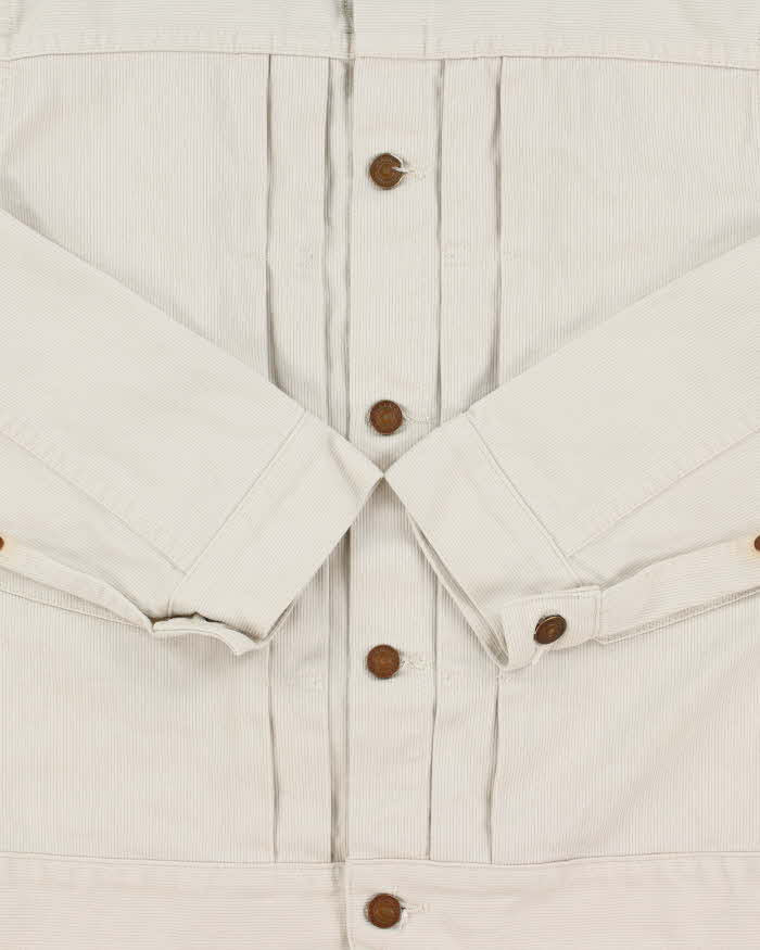MFSC Mister Freedom x Sugar Cane Beige 'Ranch Blouse Randall' Denim Made In USA Buckle Back Jacket - M