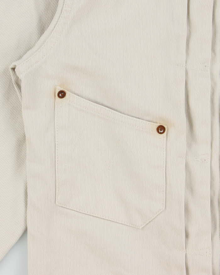 MFSC Mister Freedom x Sugar Cane Beige 'Ranch Blouse Randall' Denim Made In USA Buckle Back Jacket - M