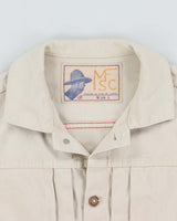 MFSC Mister Freedom x Sugar Cane Beige 'Ranch Blouse Randall' Denim Made In USA Buckle Back Jacket - M