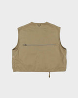 Vintage 1980s Orvis Khaki Canvas Multi Pocket Sportsman Fishing Vest - S
