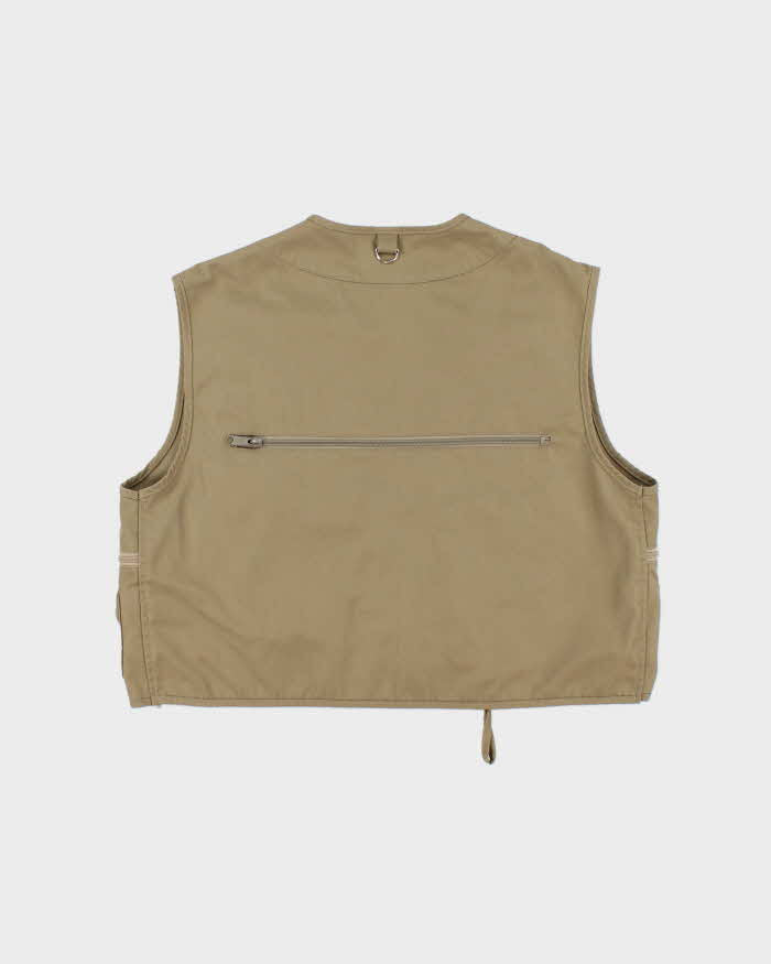 Vintage 1980s Orvis Khaki Canvas Multi Pocket Sportsman Fishing Vest - S