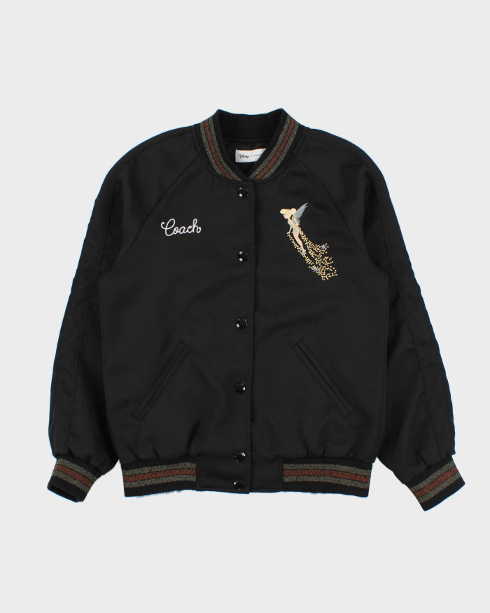Coach x Disney Tinkerbell Embroidered Satin Varcity Jacket - XS