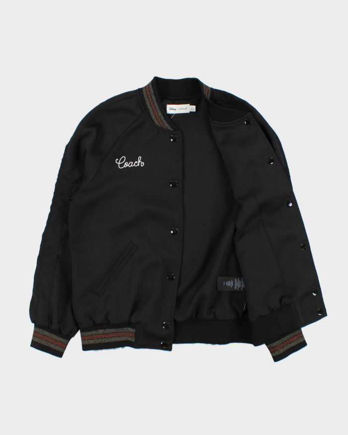 Coach x Disney Tinkerbell Embroidered Satin Varcity Jacket - XS
