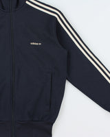 Vintage Y2K 00s Adidas Originals Heavyweight 3-Stripe Funnel-Neck Track Jacket - M