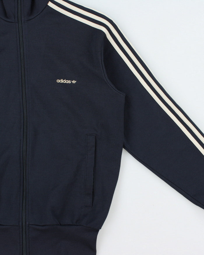 Vintage Y2K 00s Adidas Originals Heavyweight 3-Stripe Funnel-Neck Track Jacket - M