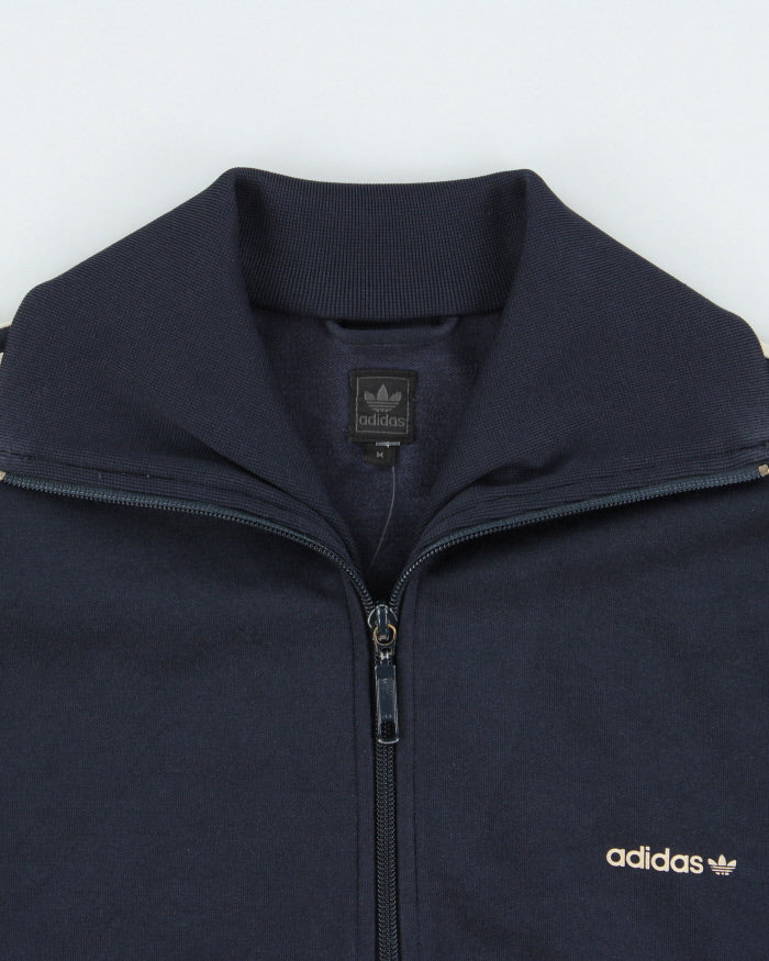 Vintage Y2K 00s Adidas Originals Heavyweight 3-Stripe Funnel-Neck Track Jacket - M