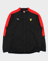 Vintage Puma Ferrari Scuderia Soft Shell Round-Neck Racing Track Jacket - XL