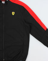 Vintage Puma Ferrari Scuderia Soft Shell Round-Neck Racing Track Jacket - XL