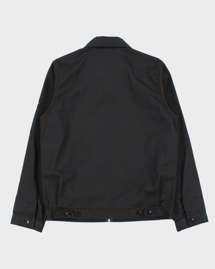 Dickies Icons Eisenhower Black Twill Water Resistant Harrington Jacket - S