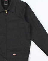 Dickies Icons Eisenhower Black Twill Water Resistant Harrington Jacket - S