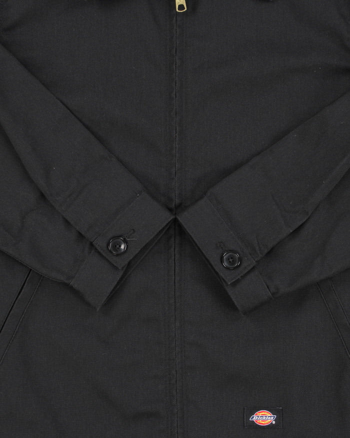 Dickies Icons Eisenhower Black Twill Water Resistant Harrington Jacket - S
