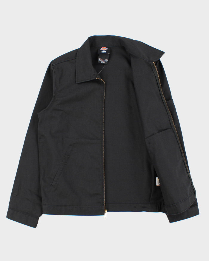 Dickies Icons Eisenhower Black Twill Water Resistant Harrington Jacket - S