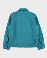 Dickies Eisenhower Teal Twill Quilt-Lined Water Resistant Harrington Jacket - S