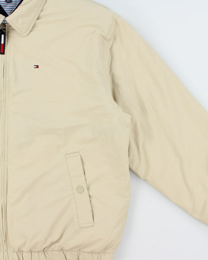 Vintage Tommy Hilfiger Classic Beige Primaloft Puffer Harrington Jacket - XXL