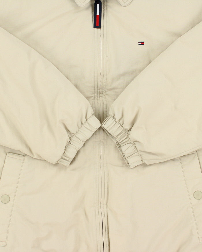 Vintage Tommy Hilfiger Classic Beige Primaloft Puffer Harrington Jacket - XXL