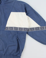 Vintage 1992 Umbro Colour-Block Classic Diamond Tape Embroidered Soft Shell Football Training Jacket - L