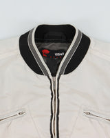 Vintage Y2K 00s Versace Sport Contrast Stitch Shell Cafe Racer Moto Jacket - L