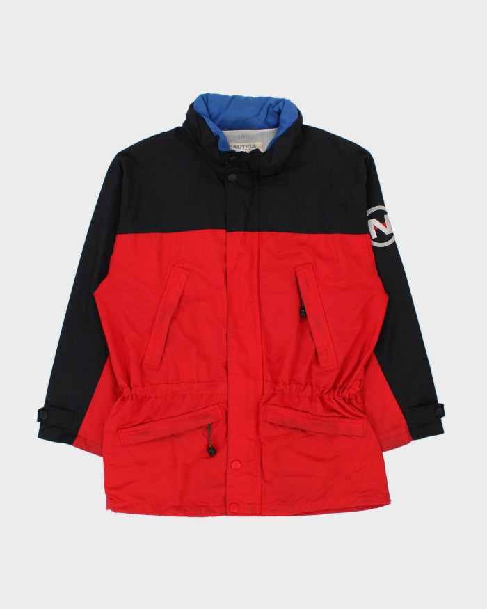 Vintage Y2K 00s Nautica Competition Embroidered Spell Out Technical Sailing Jacket - L