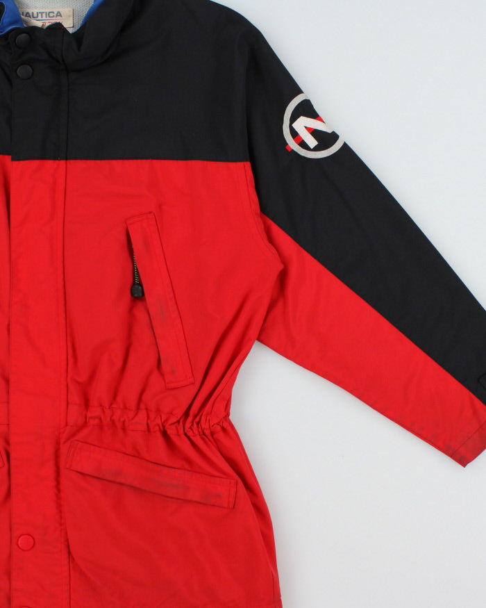 Vintage Y2K 00s Nautica Competition Embroidered Spell Out Technical Sailing Jacket - L