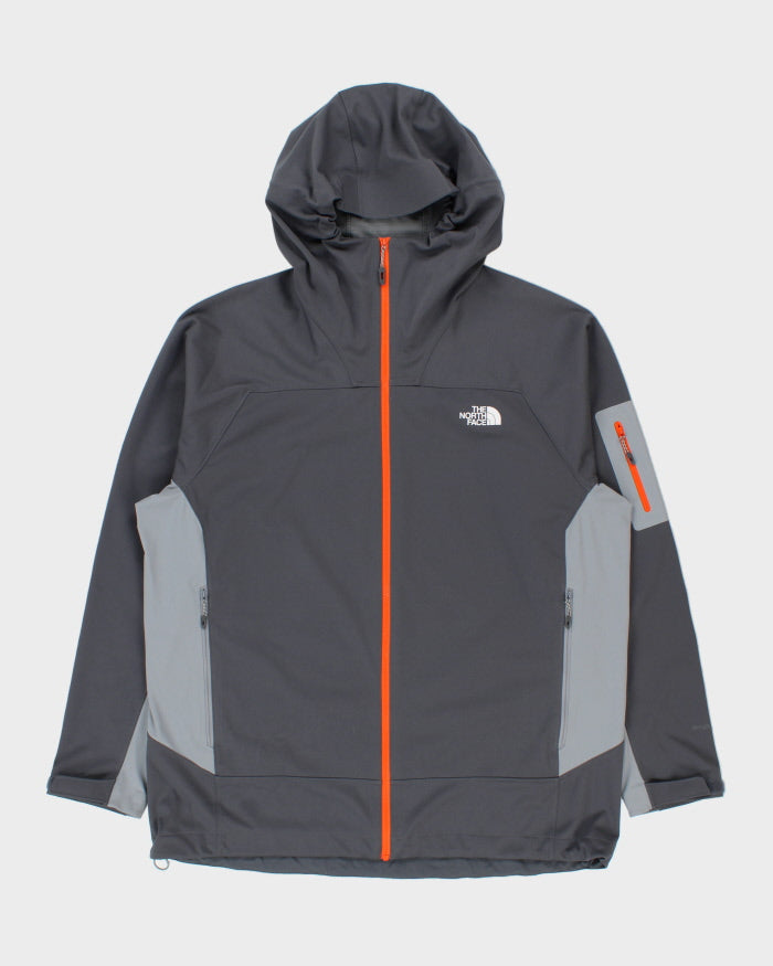 FA18 The North Face Grey Softshell Hooded Windwall Jacket - XXL