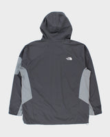 FA18 The North Face Grey Softshell Hooded Windwall Jacket - XXL